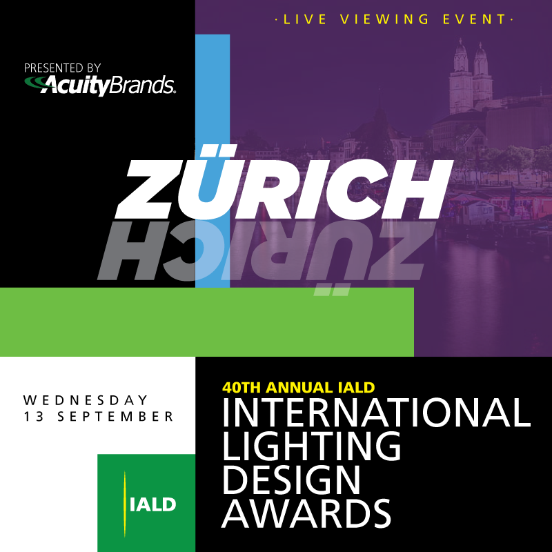 IALD logo, IALD awards logo and images of the NY skyline